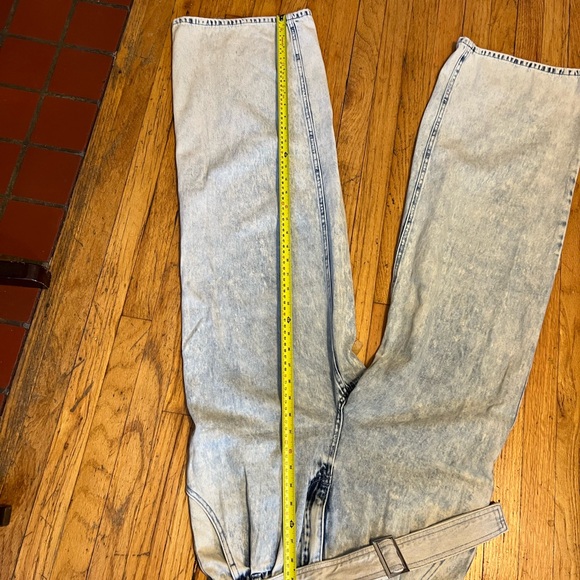 Pretty little things high rise wide denim pants size 4 - Picture 6 of 7